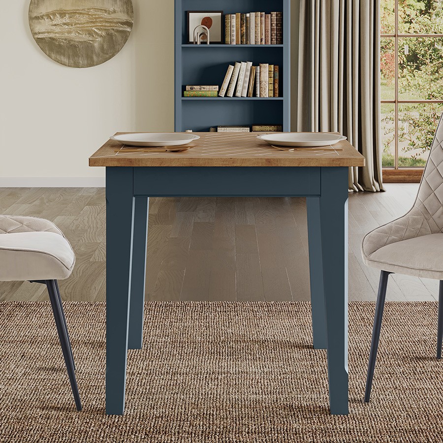 Signature Blue Square Dining Table