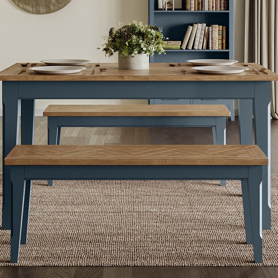 Signature Blue Dining Table 140cm Signature Blue Dining Table 140cm