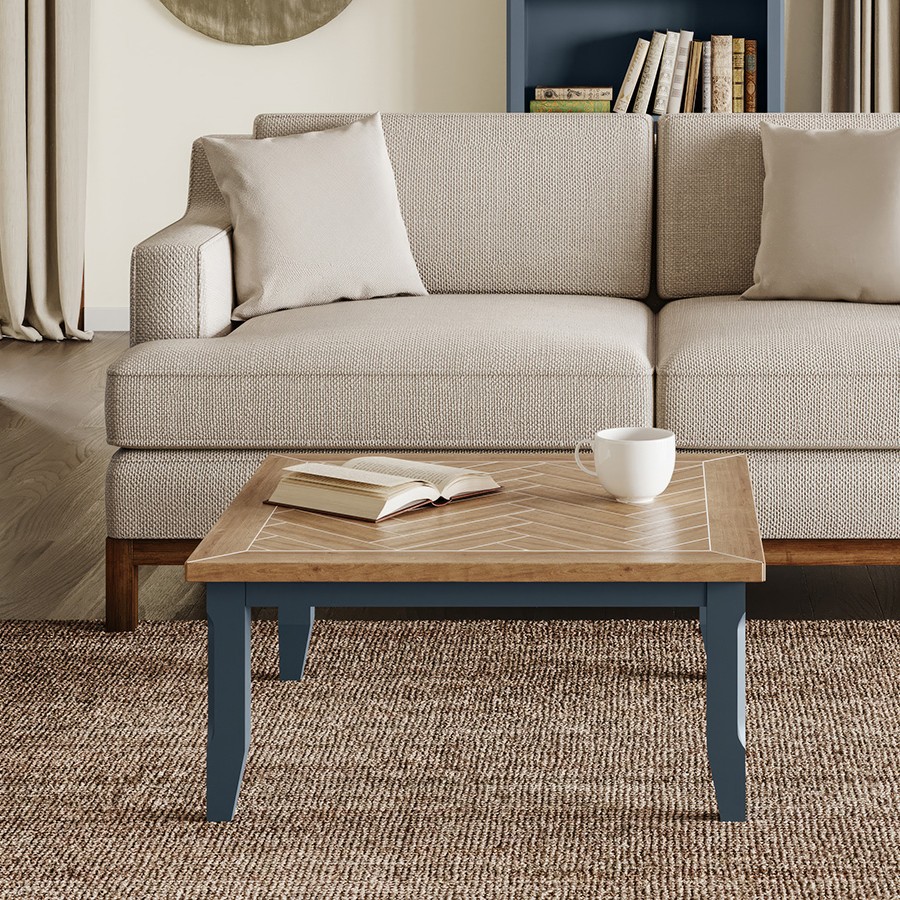 Signature Blue Square Open Coffee Table Signature Blue Square Open Coffee Table
