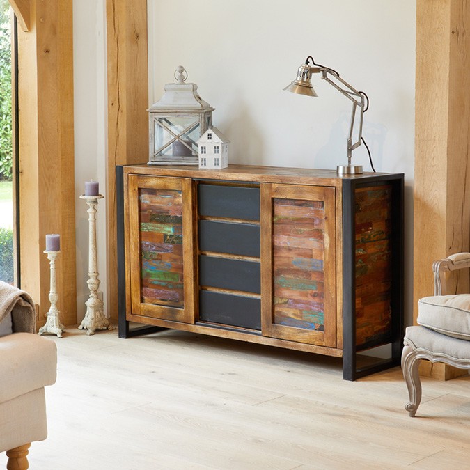 Urban Chic Reclaimed Storage Sideboard Urban Chic Reclaimed Storage Sideboard