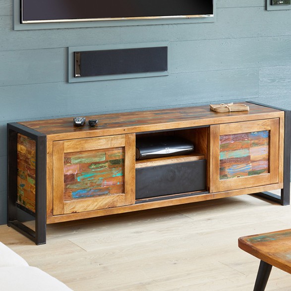 Urban Chic Reclaimed Widescreen Television Cabinet Urban Chic Reclaimed Widescreen Television Cabinet